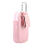 MP3/MP4 Portable Storage Bag with Buckle with Clear Window Pink 1