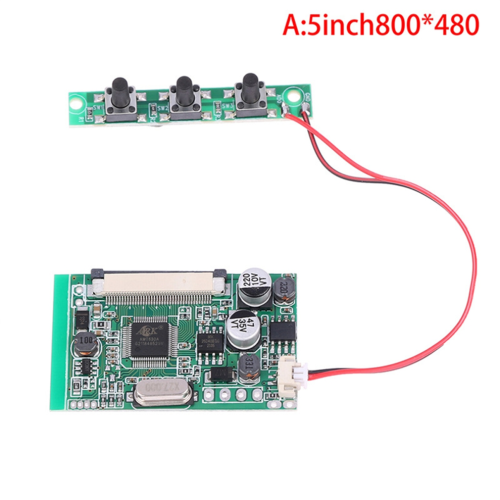Kit modulo scheda driver display LCD per monitor AV per auto da 5 pollici 1