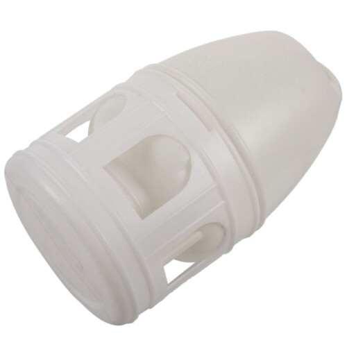 Bebedero extraíble de plástico blanco con asa para palomas. 2