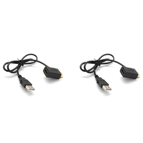 Conector macho a hembra + extensor de cable de carga USB 2.0