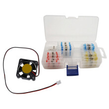 30 mm x 30 mm x 10 mm 2-pins DC 12V koelventilator met glijlager en 6000 toeren per minuut