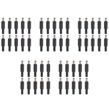 10 Stück 5,5 x 2,1 mm DC-Lötstecker, gerade, schwarz
