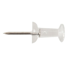 100 Pcs Push Pin Thumb Tack Clear Color 3/8 inch Drawing Pushpin