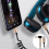 Prolunga a spirale da USB C a 90 gradi da 3,5 mm 3