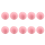 Set van 10 microfoonwindschermen, roze microfoonwindschermen van sponsschuim. 1