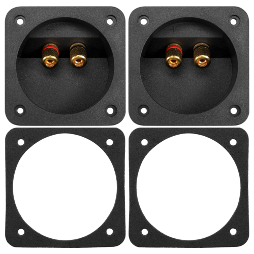 Connecteurs à vis pour autoradio DIY (2 pièces, noir) 2