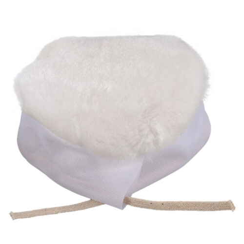 5Pcs Polisher/Buffer kit Soft Wool Bonnet Pad White:4 inch 1