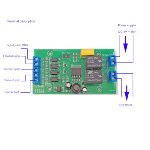 DC 6V 12V 24V DC Motor Forward and Reverse Controller High Current 2