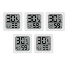 Mini termómetro higrómetro digital con pantalla LCD para el hogar y la oficina (5 unidades)