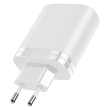 Schnellladegerät für Reisen, Dual-Ports (PD und QC 3.0) mit intelligenten IC-Chips für universelle Kompatibilität