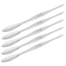 5 Piece Crab Fork Multifunctional Crab Dining Fork Crab Pick Crab Leg Fork Seafood Scissors Crab Claw Crab Utensils Needle Cooking Tools Seafood