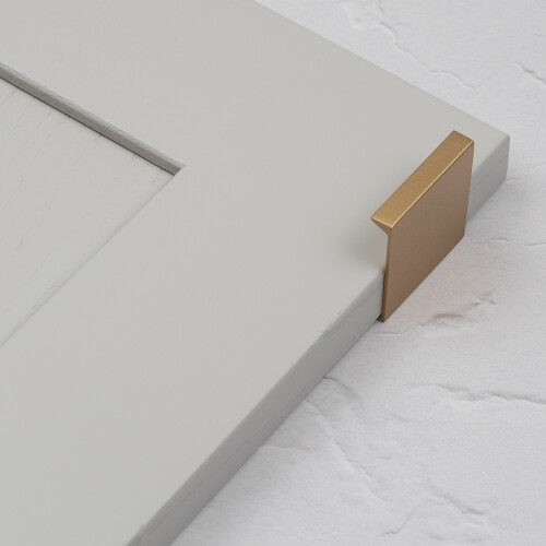 40mm Brass Edge Lip Pull Handles Gold Profile Trim 2