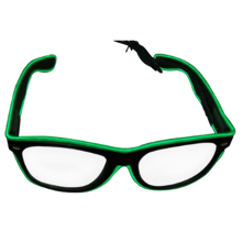 LED-Brille, Neon-Partybrille, blinkende EL-Draht-Leuchtbrille