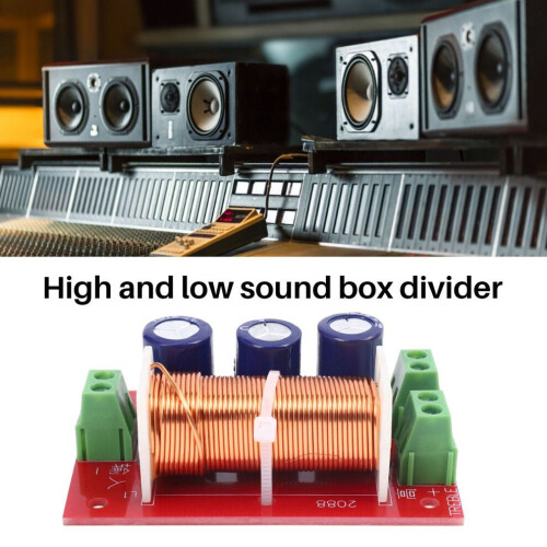 400W Crossover 2 Way High-Low 4-16 Ohm Frequency Divider for Speaker 1