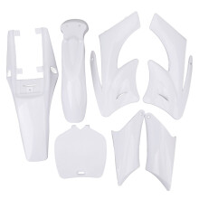 Stoßfeste Kunststoffverkleidung für 4 chinesische Mini-Dirtbikes, wetterfest, komplettes Ersatzteilset, inklusive schwarzem Sitz, ABS-Material,