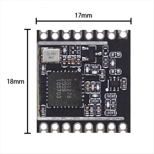 Módulo transceptor inalámbrico LoRa 433M RF con comunicación transparente 2
