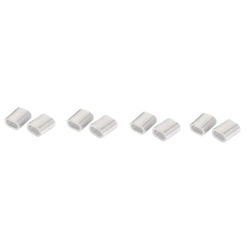 120X Aluminum Crimping Loop Sleeve 2mm Diameter Wire Rope 2