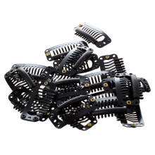 20pcs Nine-tooth Hair Clip(Black)32MM L