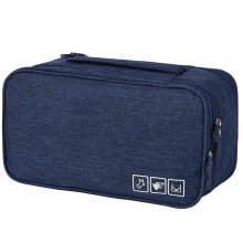 Organizador de ropa interior para viajes, bolsa de lavado de tela impermeable con gran capacidad, estuche USB portátil para viajes de negocios,