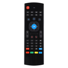 2.4G Multifunctional Mini Wireless Keyboard for Smart TV, Wireless Air Mouse Remote with 3-Gyro and 3-Gsensor, Motion Sensing Game Handle, IR Learning