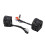Interruptor universal para guidão de motocicleta, com carcaça de alumínio de 7/8 polegadas, controles integrados para faróis, piscas, buzina, 4
