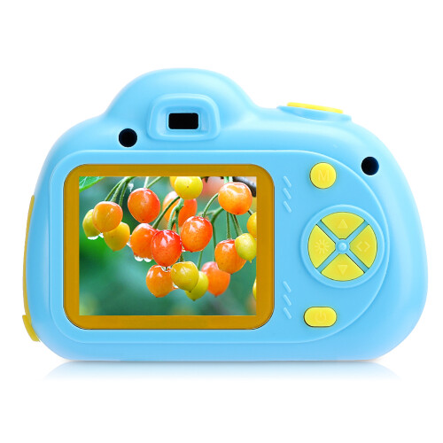 Câmera digital infantil com gravação de vídeo HD, foco automático, tela de 2 polegadas, disparo contínuo e luz de preenchimento para ambientes 1