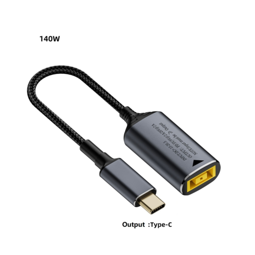 140W DC laptoplader met vierkante stekker 1