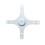 Monitor Mounting Bracket Plate 1/4 Inch Screw Hole White 1