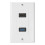 1x 2 puertos + USB 3.0 hembra placa frontal de pared toma de corriente extensor 1