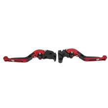 Accesorios para motocicletas: Palancas de manillar plegables, extensibles y ajustables, fabricadas en aluminio mecanizado CNC con tratamiento
