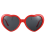Retro-Sonnenbrille in Herzform – Rot 4