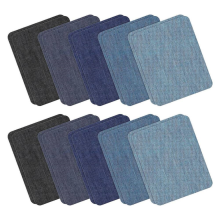 20 toppe termoadesive in denim per riparazioni di abbigliamento, con forte adesivo.