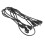 6 Ways Electrode Daisy Chain Harness Cable Copper Wire black 3