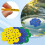 4Pcs Flower Shape Floating Bee Waterer PVC Bee Watering Station 3