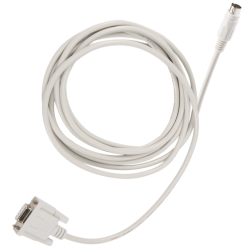 Καλώδιο λήψης DB9P σε 8P Mini Din RS232, λευκό, 8,2 πόδια για PLC -EH 2