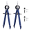 2 Pack Drafting Compass with Lock Math Bow Compass Drawing Metal 3
