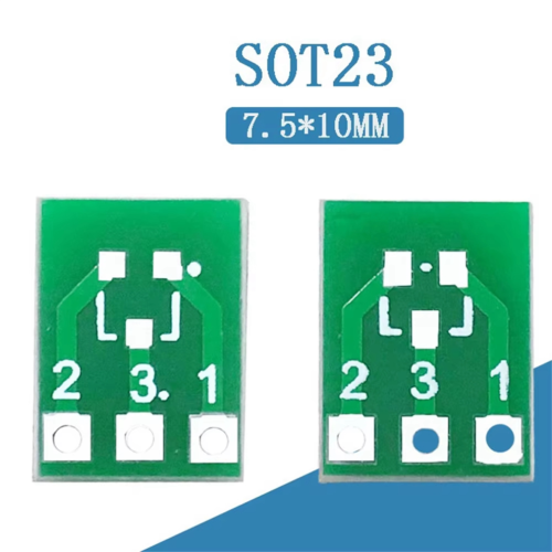 SOT23-3 SIP3-Doppelseitiger SMD-Drehadapter auf DIP-SIP3-Adapter, 100 Stück 2