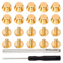 10 stuks ronde messing noppen voor handtassen, 1/2 inch.