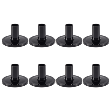 Lot de 8 manchons de cymbales noirs 38 x 26 mm pour batterie (piĂšces de rechange)