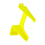 2.5 inch Hard Drive Bracket for PS2 SATA Network Adapter Yellow 2