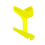 2.5 inch Hard Drive Bracket for PS2 SATA Network Adapter Yellow 3