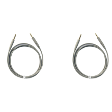 Voor QC35-hoofdtelefoon QC25 Soundtrue-audiokabel 3,5 naar 2,5 mm, grijs