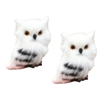 Gufo artificiale, regalo, modello animale, decorazione natalizia