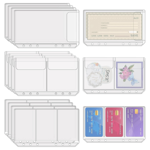 Φάκελοι μετρητών A6 Binder Pockets για πιστωτικές κάρτες 2