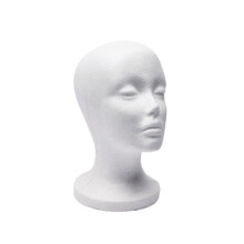 Soporte de espuma para gafas de sol, auriculares, cabeza de maniquí, expositor