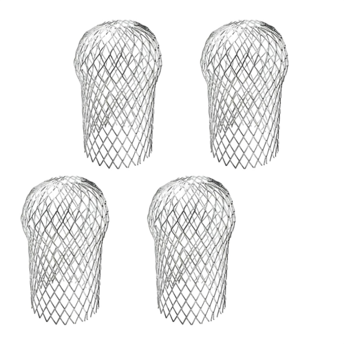 4 Pcs Gutter Downspout Guards 3.5 Inch Aluminum Leaf Filter