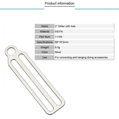 Scuba Diving BCD Fixing Buckle Rope Retainer for 2Inch Webbing 1