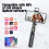 Supporto wireless per selfie stick con treppiede per live streaming da dispositivi mobili. 2