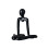Plastic Abstract Thinker Figure Ornament for Home-Black 1 1