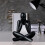 Plastic Abstract Thinker Figure Ornament for Home-Black 1 2